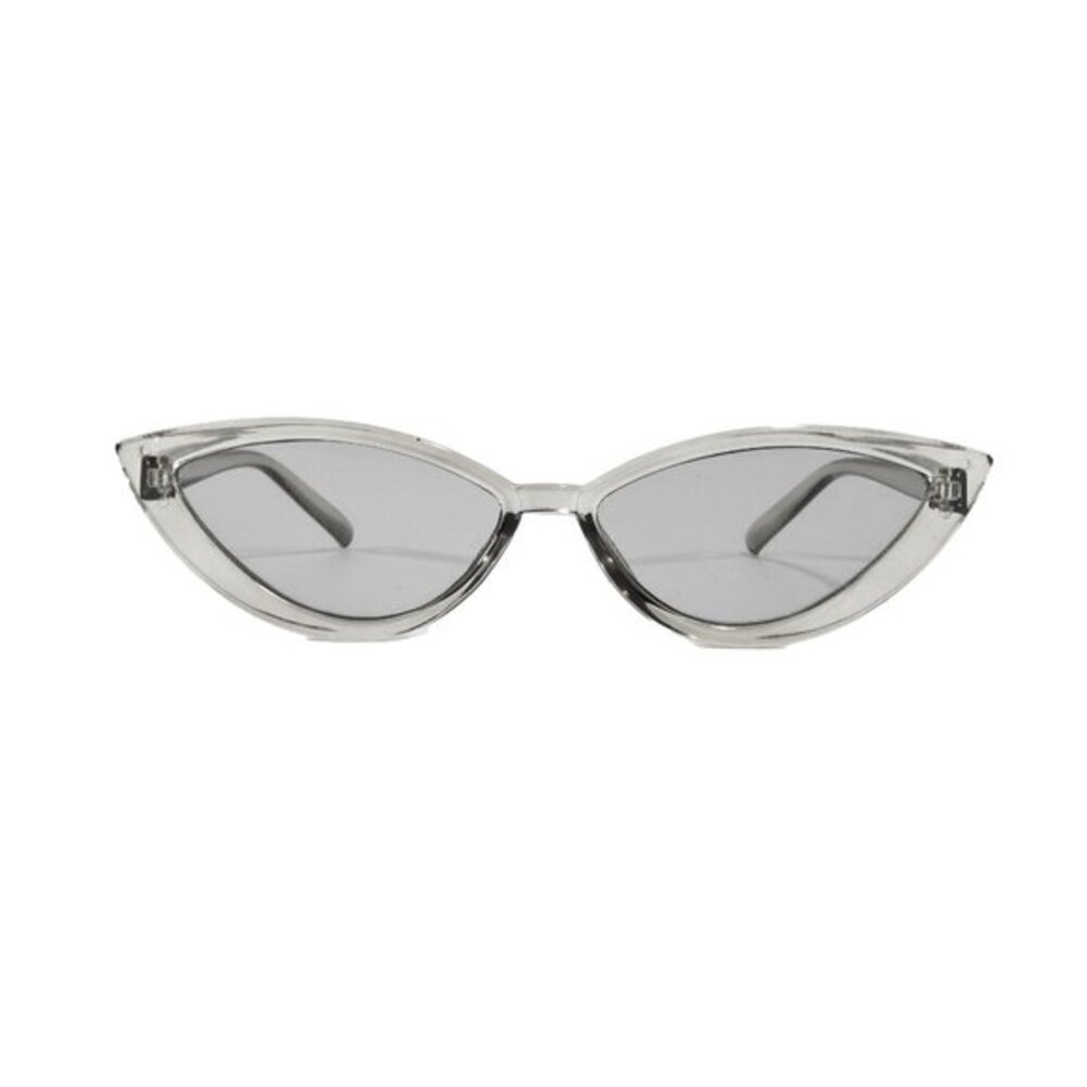 Transparent Gray Cateye Cat Eye Sunglasses Retro 90s